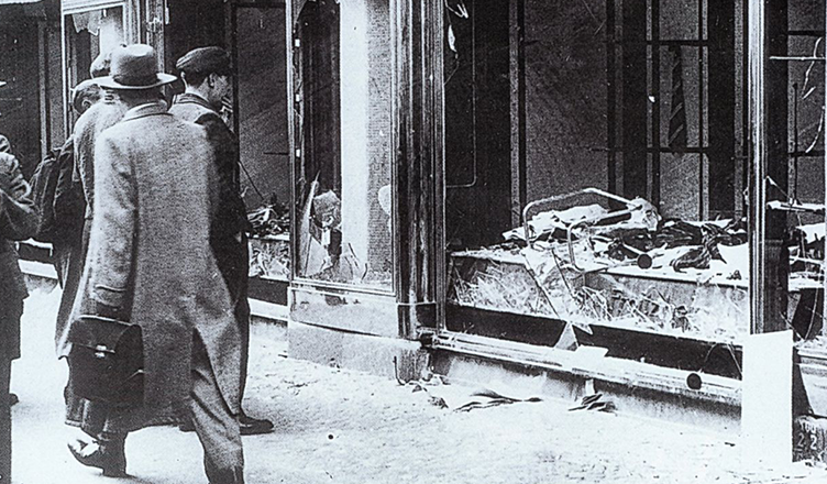 Kristallnacht - Broken shop windows