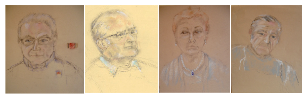 Diana Muller's Sketches of Holocaust survivors that settled in Ireland