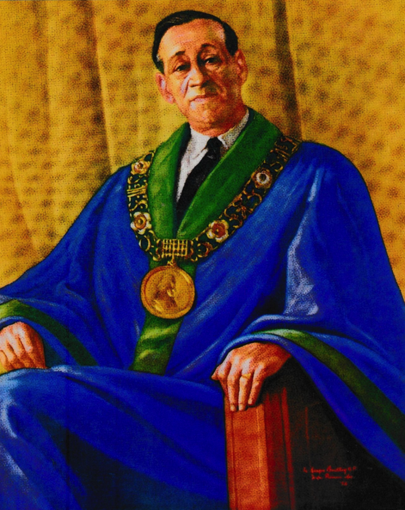 Painting of Mayor Robert Briscoe