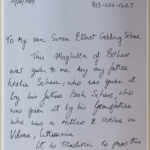 Scher Megillah - letter from 1989